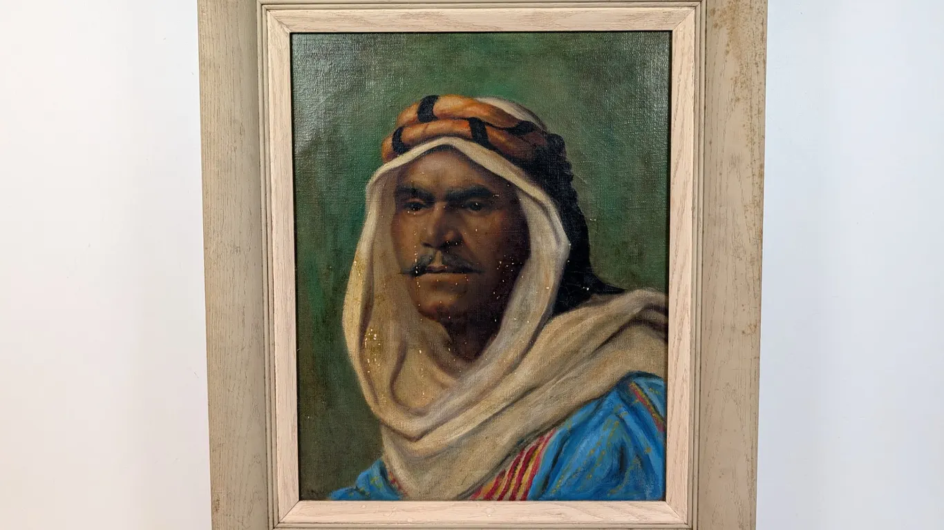 Arthur M. White Painting "The Arab" Portrait