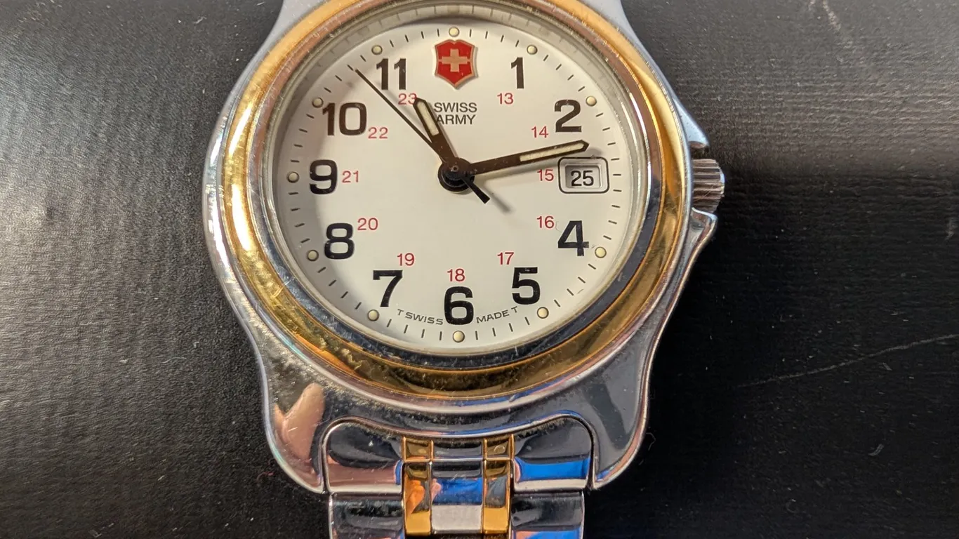 Swiss Army Two-Tone Wristwatch
