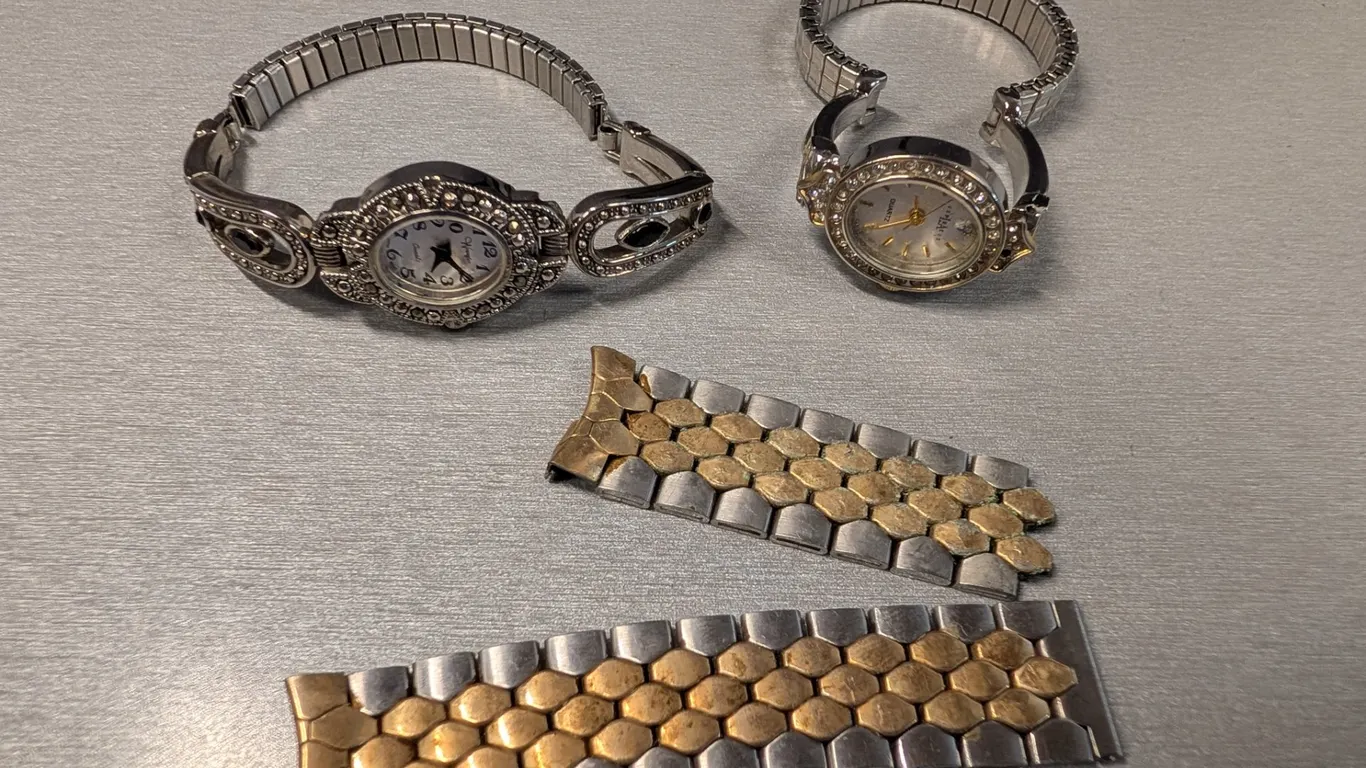 Two Women's Watches, Missing Backs