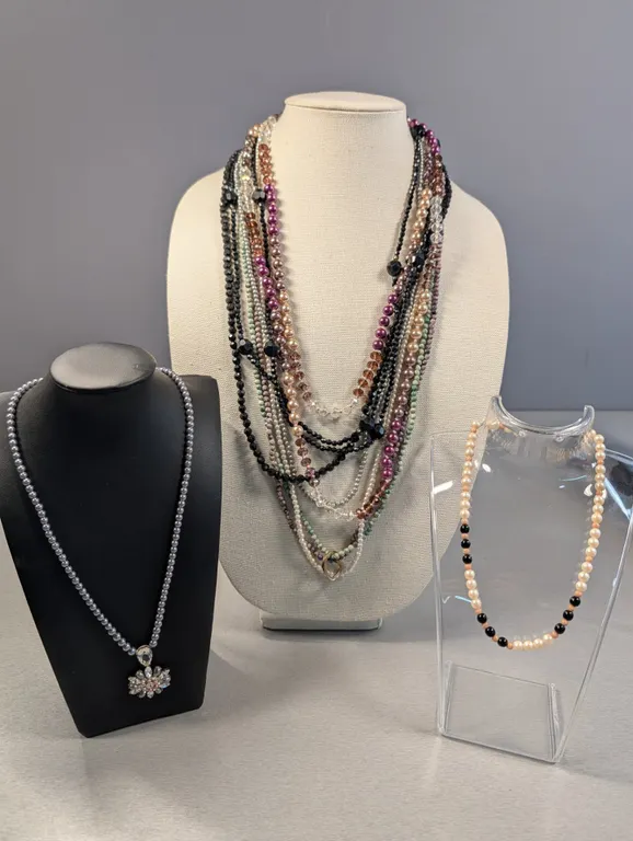 Assorted Beaded and Pearl Necklaces