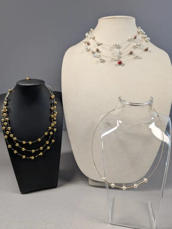 Assorted Multi-Strand Beaded Necklaces