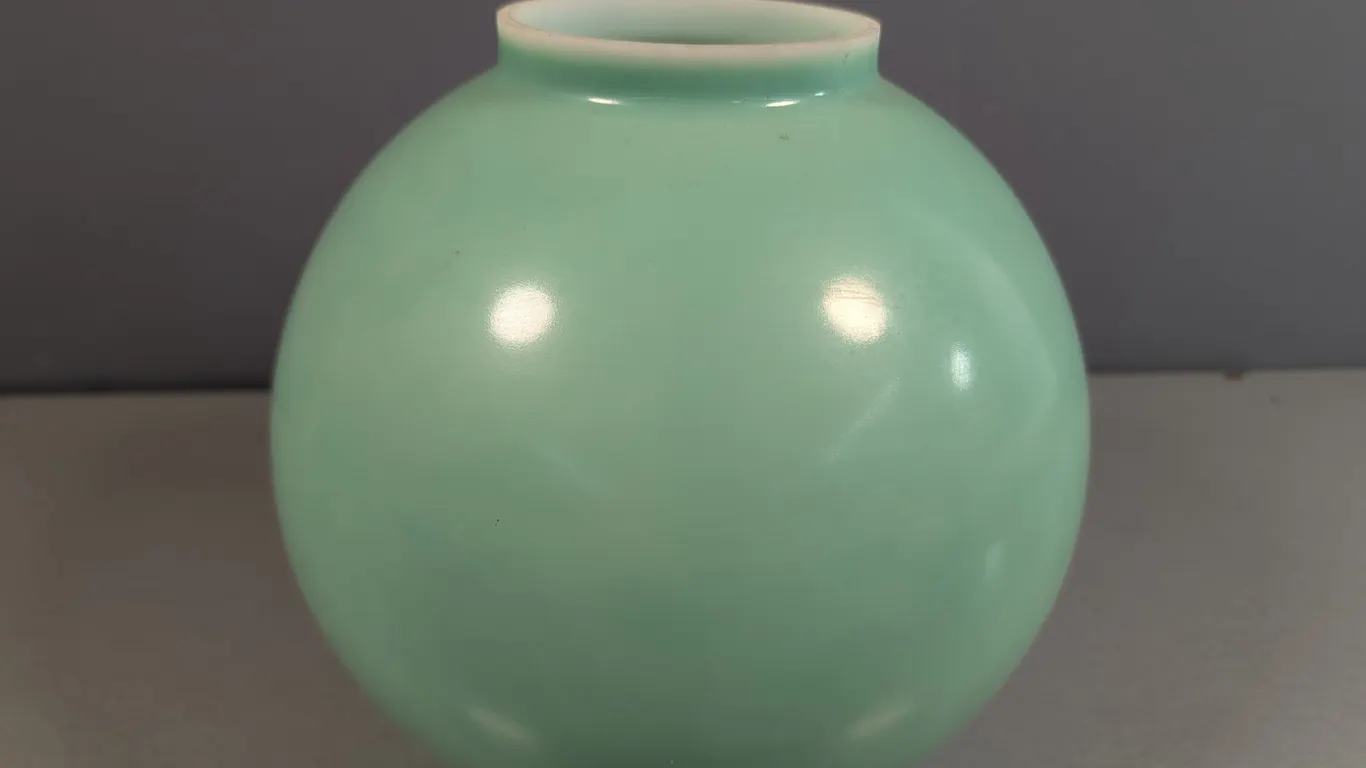 Mint Green Glass Lamp Globe
