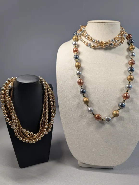 Lot of Three Assorted Beaded Necklaces