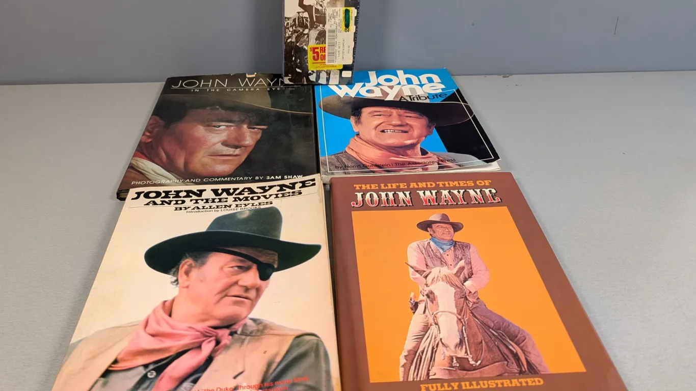 John Wayne Books & Sealed VHS