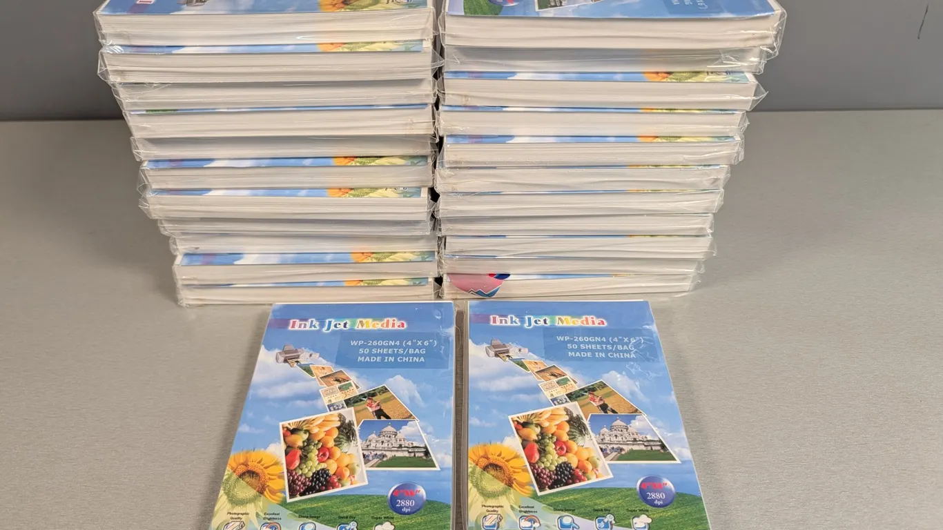 Lot of 24 Packs Ink Jet Media 4x6 Photo Paper
