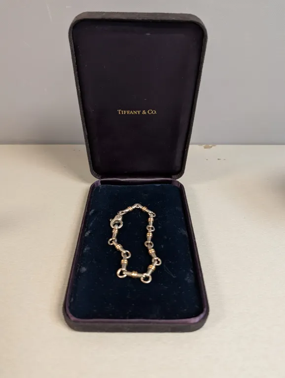Tiffany & Co. Sterling Silver and Gold-Tone Link Bracelet