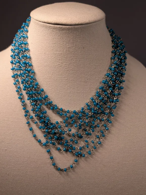 Multi-strand Turquoise Beaded Necklace