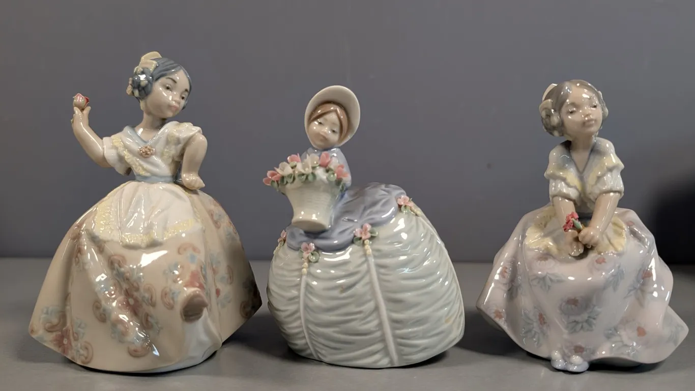 Lladro Porcelain Figurines Set of 3