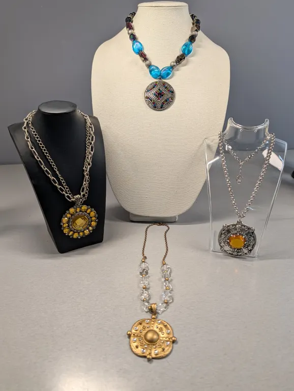 Assorted Costume Necklaces with Pendants