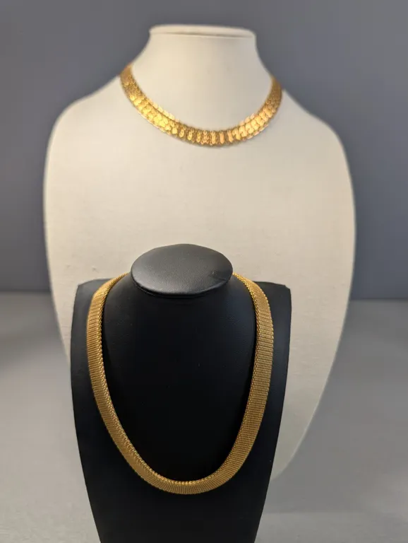 Two Gold-Tone Necklaces