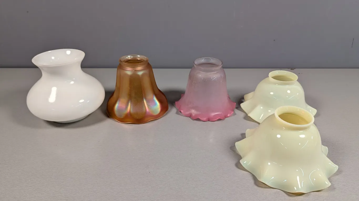 Assorted Art Glass Lamp Shades