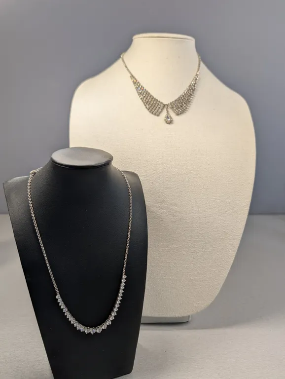 Rhinestone and Cubic Zirconia Necklace Set