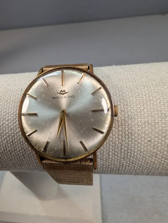 Movado Gold-Plated Watch with Hadley Band