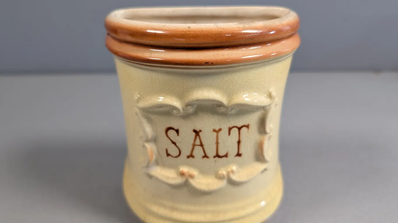 Royal Copley Ceramic Salt Box