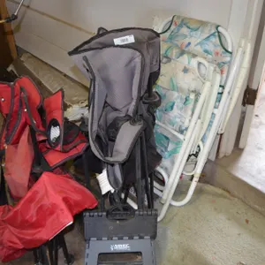 4 Lawn Chairs, Foldable Step Stool