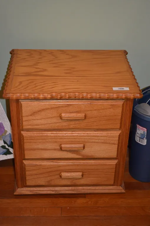 3 Drawer Wooden Night Stand