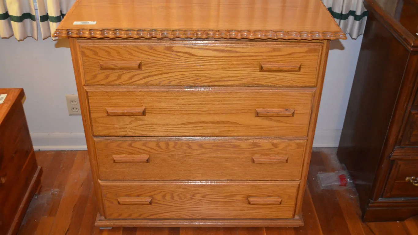 4 Drawer Wooden Dresser