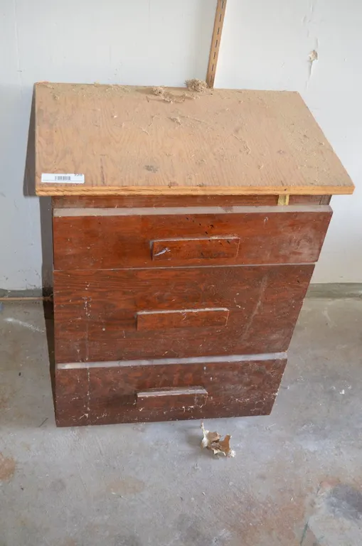 Wooden Drawer w/ Contents