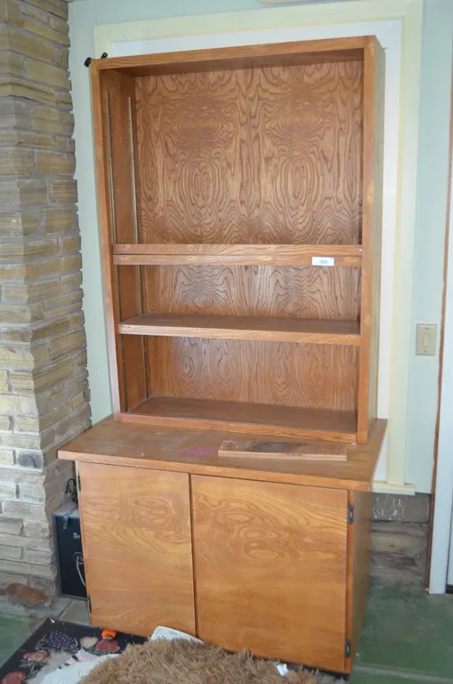 Wooden Cabinet w/ Shelves