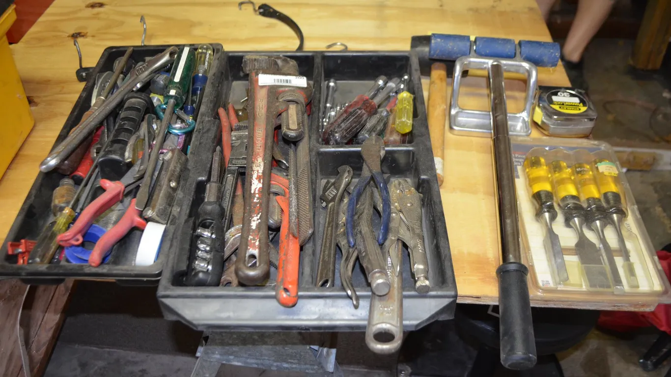 Pipe Wrench, Crescent Wrench, Files