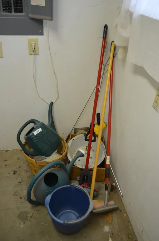 Watering Cans, Crate, Basket,