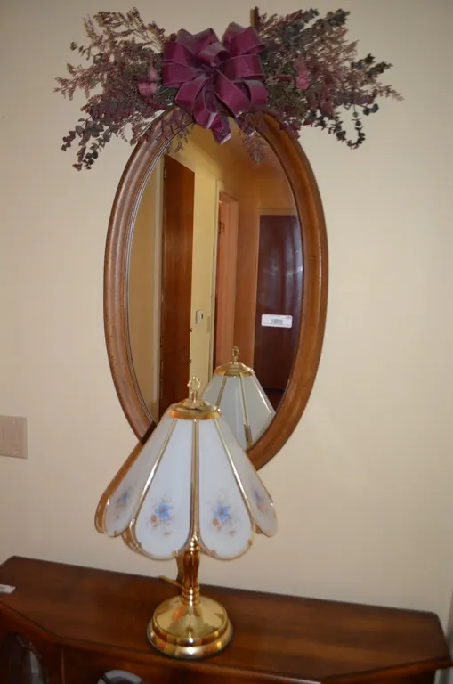 Wall Hanging Mirror, Desk Lamp