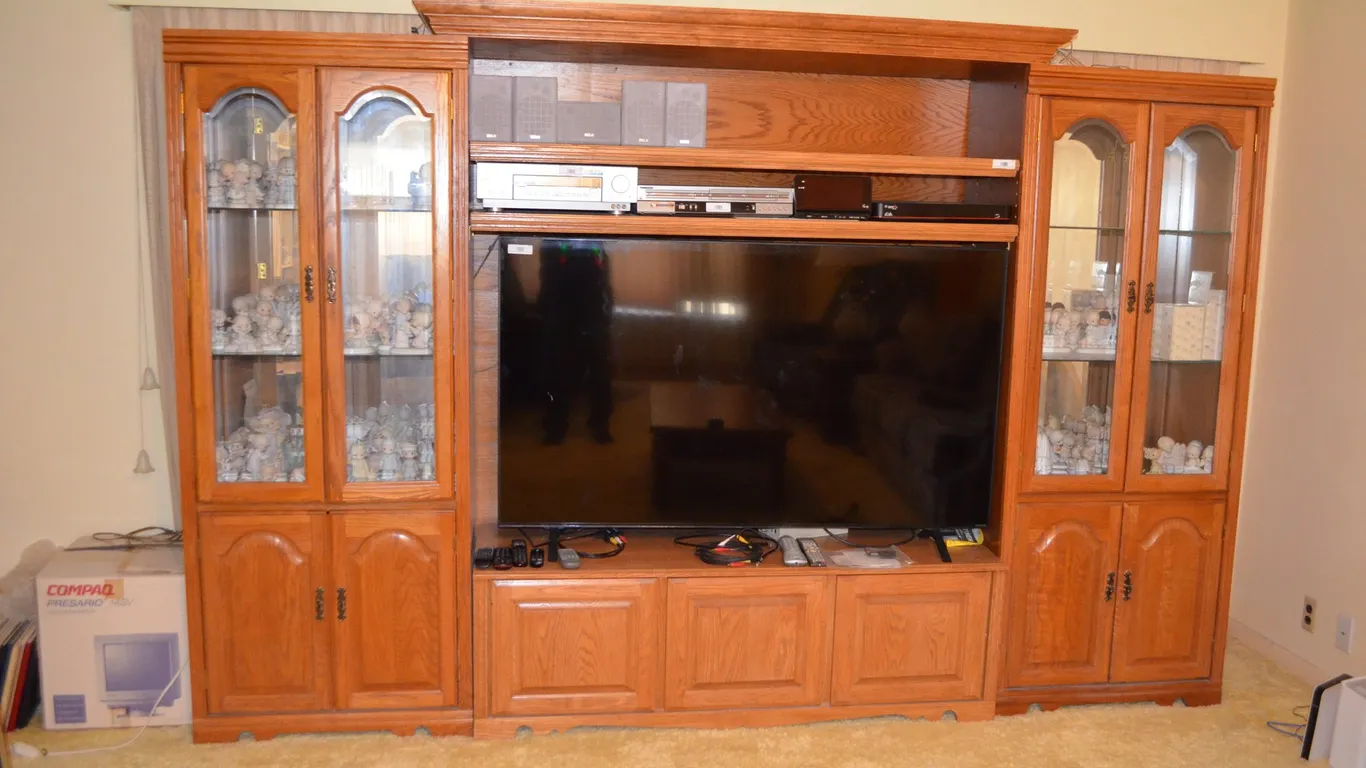 3 pc Wooden Entertainment Center