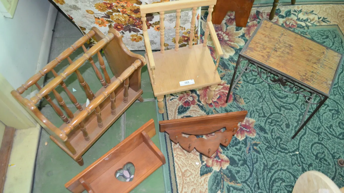 Small Chair, Magazine Rack, Wall Shelf