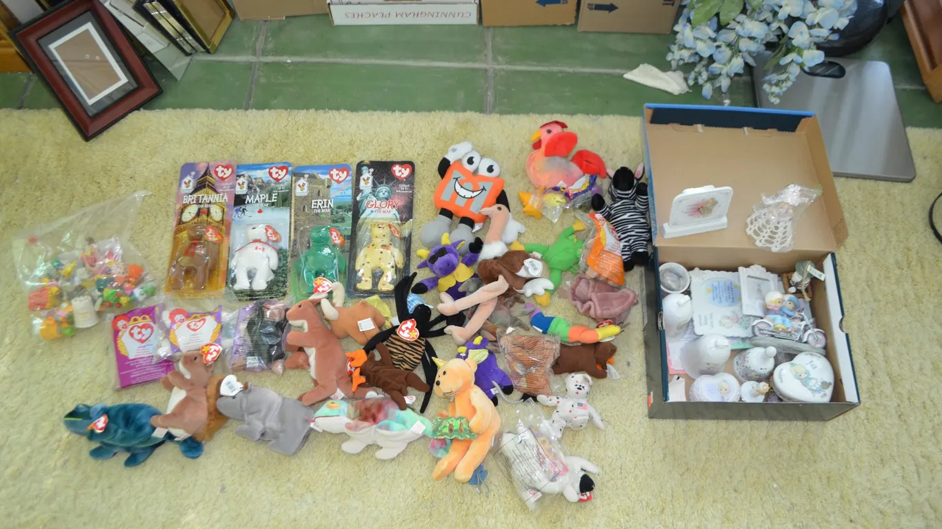 Ty Beanie Babies, Precious Moments Bells,