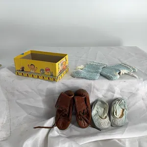 LEATHER BABY SHOES WITH BOX-KNITTED BABY SHOES-CLOTH BABY SHOES