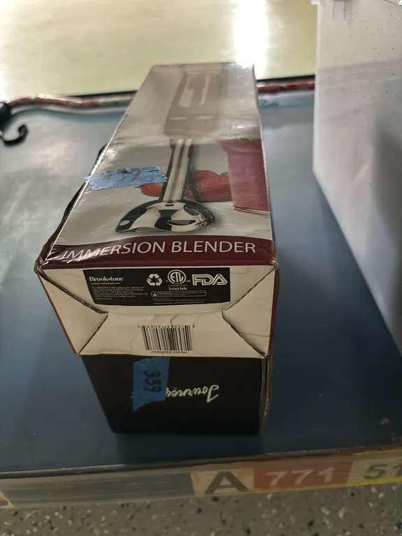 BROOKSTONE IMMERSION BLENDER-JOURNEY MAN HEATED MUG SET