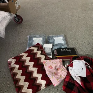 CROCHET AFGAN 6’x5’-NEW BLANKETS-ELECTRIC BLANKET