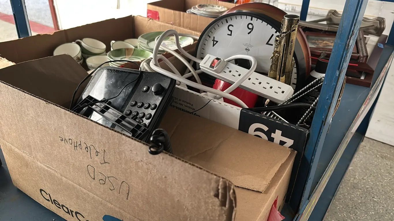 2 BOXES CLEAR CAPTION PHONE SYSTEM-CLOCKS-POWER STRIPS-MISCELLANEOUS OFFICE SUPPLIES