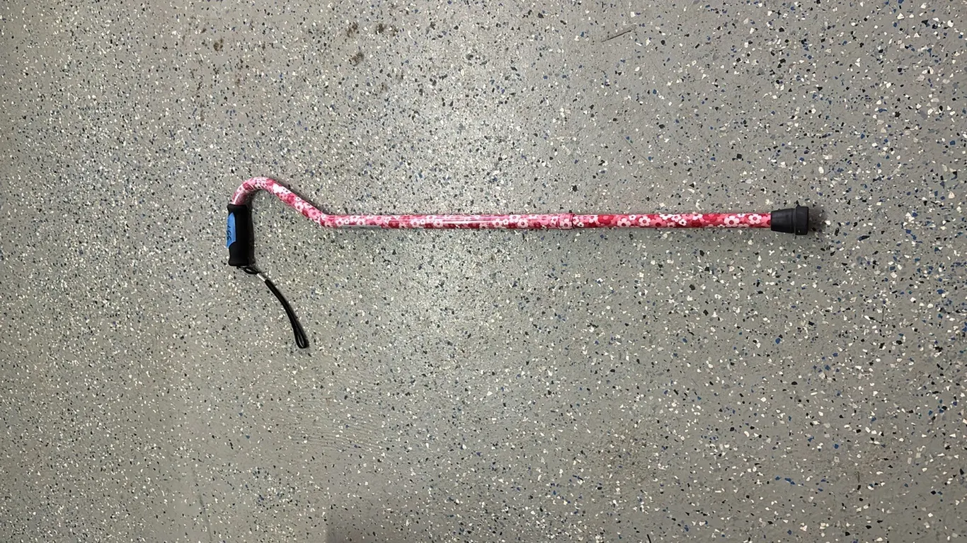 PINK FLOWER CANE