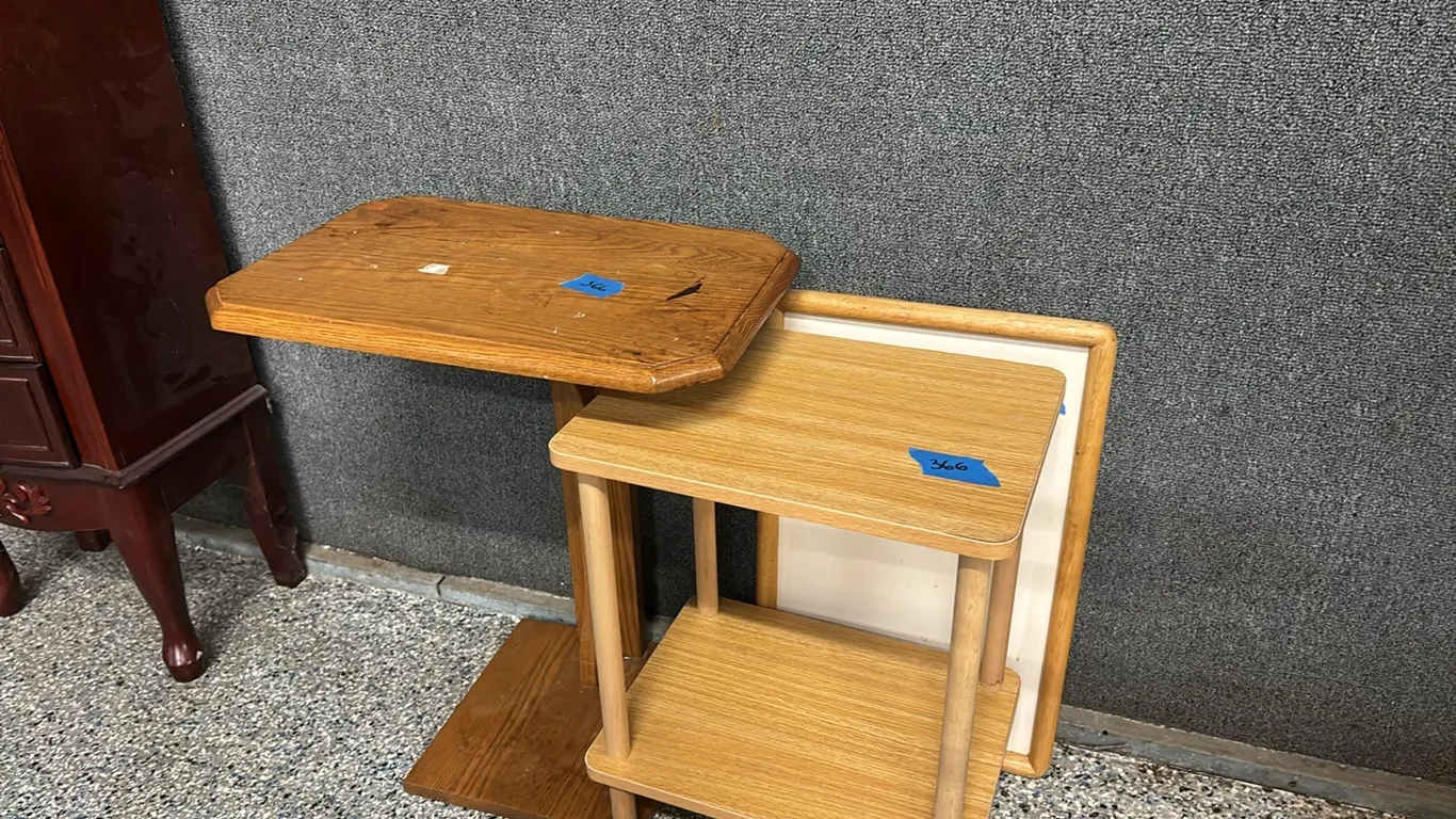 BED SIDE TRAYS AND TABLE