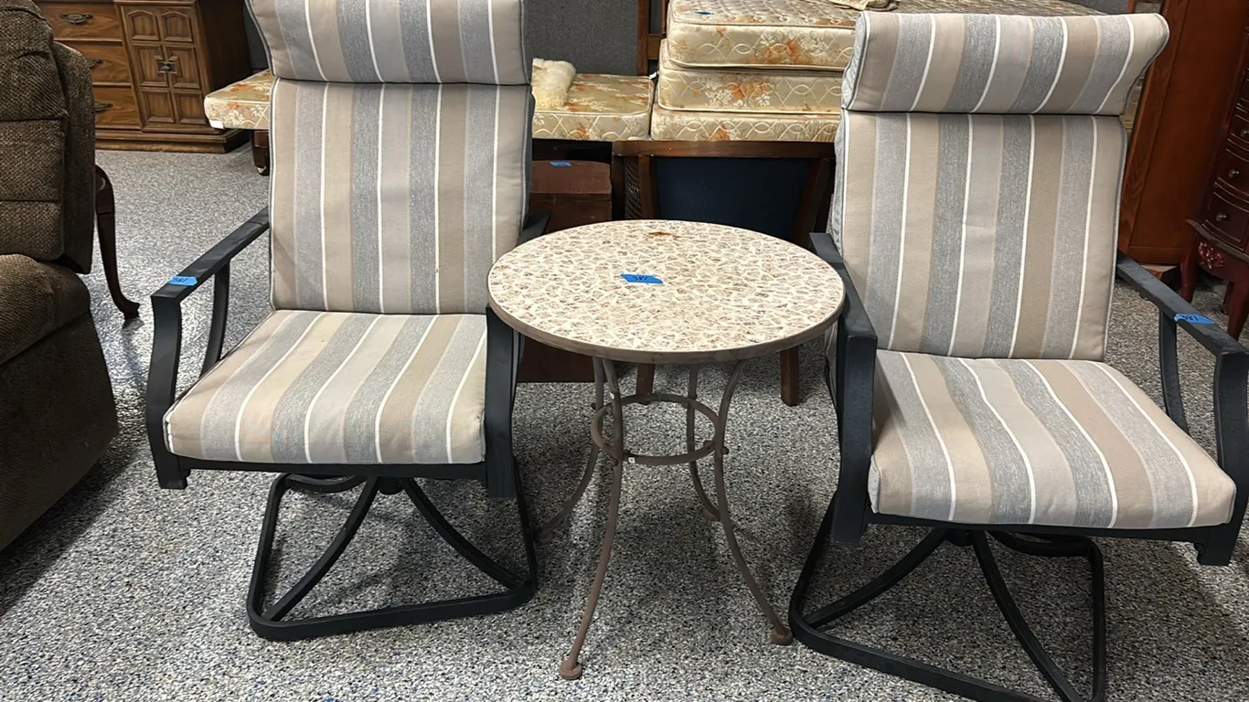 PATIO TABLE AND CHAIRS