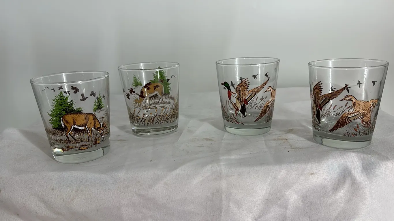 4 WILD LIFE GLASSES