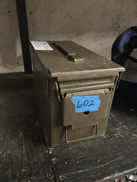 VINTAGE METAL AMMO BOX