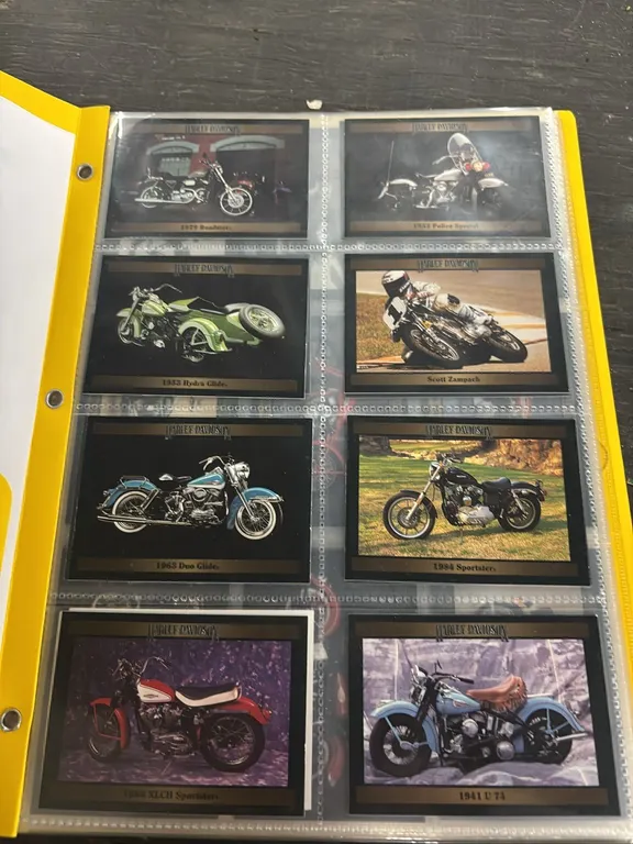 HARLEY DAVIDSONAND INDIAN-MOTORCYCLE COLLECTOR CARDS
