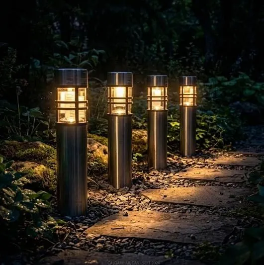 Sanketa Stainless Steel Solar LED Lights Set of 4