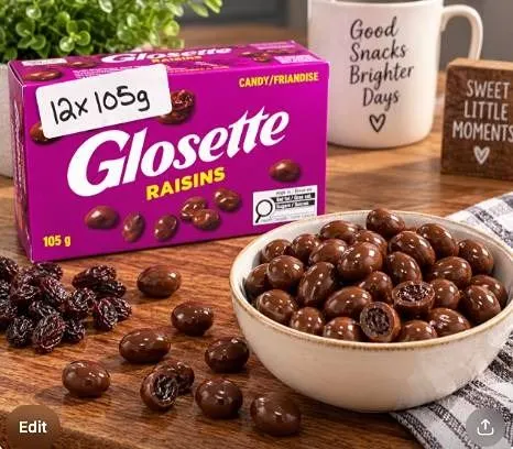 Glosette Raisins 12-Pack 105g Each