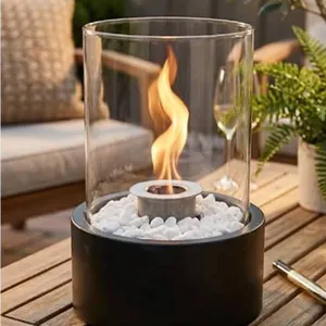 JHY Design Tabletop Fire Pit Extra Large Black