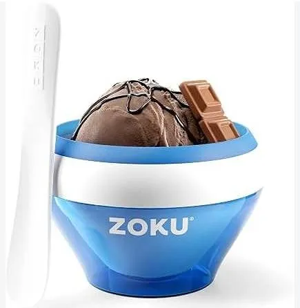 Zoku Ice Cream Maker Blue Freeze Bowl Set