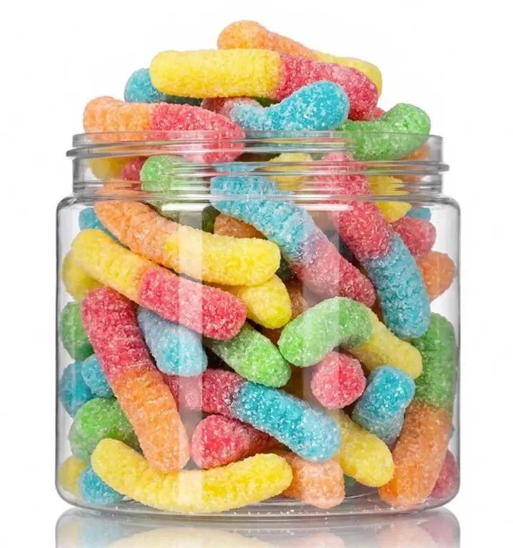 Case of 12 K Sour Worms 160g Bags Candy