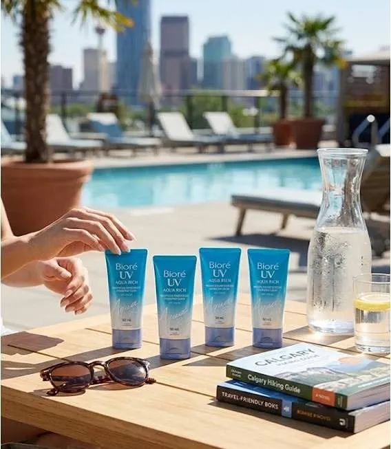 Biore UV Aqua Rich Weightless Moisturizer SPF50 4x50ml
