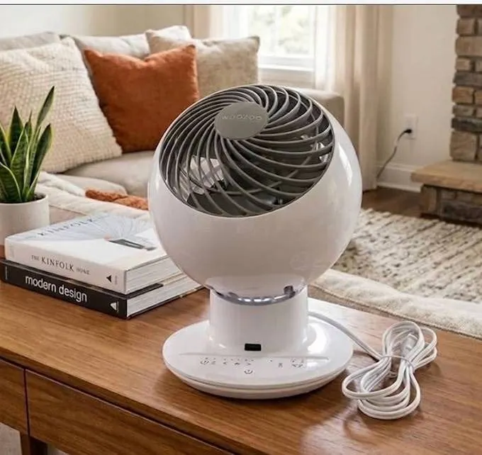 Woozoo Iris USA Oscillating Table Fan White No Remote
