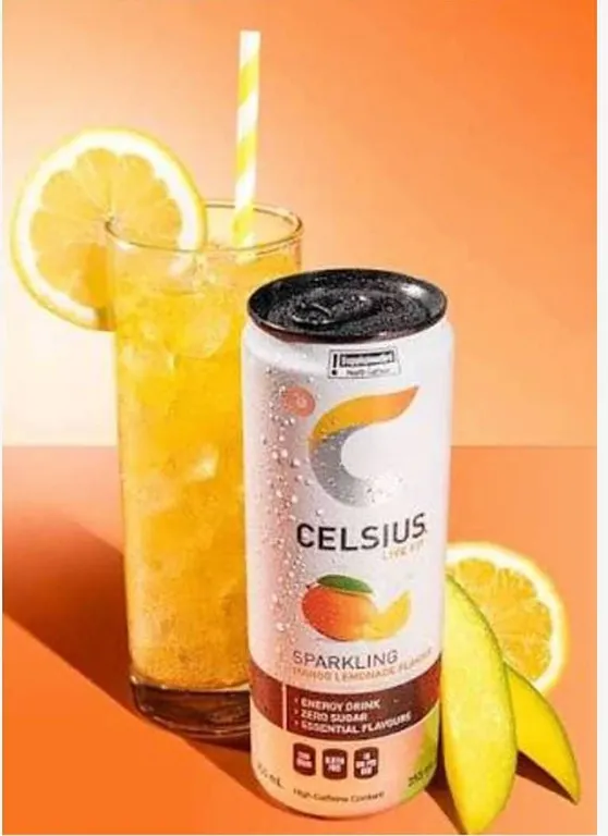 Celsius Sparkling Mango Lemonade 12x 355ml
