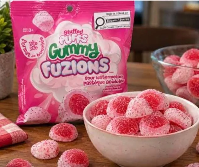 Stuffed Puffs Gummy Fuzions Sour Watermelon 8 Packs
