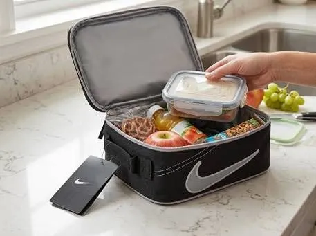 Nike Insulated Lunch Bags Black and Blue Set