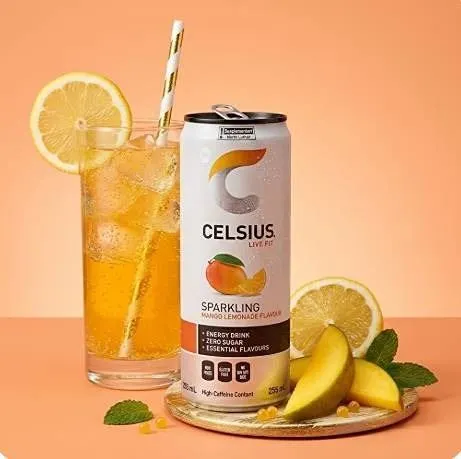 Celsius Sparkling Mango Lemonade 12x 355ml